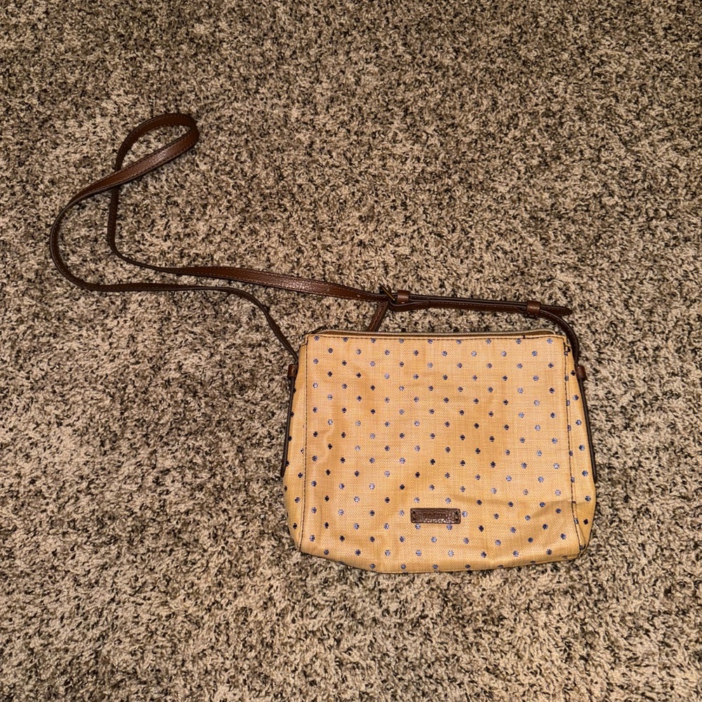 Fossil Polka Dot Crossbody Purse